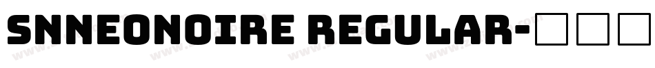 SNNEONOIRE regular字体转换
